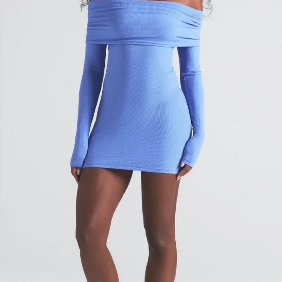 puffy off the shoulder dress Delia Off Shoulder Puff Sleeve Mini Dress ‍ ️Mermaid Way, M